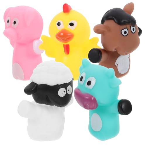 TOYANDONA 5 Stück zum Komfort der Fingerpuppe Interaktives Fingerpuppenspielzeug Handpuppe Handpuppen für Cartoon-Fingerpuppe Marionette Vinyl TOYANDONA 5 Stück zum Komfort der Fingerpuppe Interaktives Fingerpuppenspielzeug Handpuppe Handpuppen für Cartoon-Fingerpuppe Marionette Vinyl von TOYANDONA