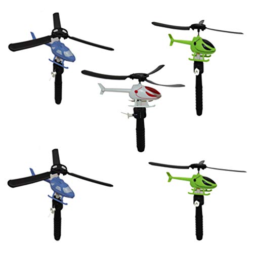 TOYANDONA 5 Stücke Schnur Fliegende Hubschrauber - Spaß Fliege Spielzeug - Kreative Lustige Pädagogisches Geschenk DIY Geburtstagsfeierbevorzugungen Goodie Bag von TOYANDONA