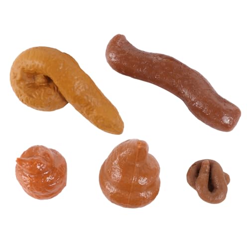 TOYANDONA 5 Stücke Simulation Poop Gefälschte Poop Realistische Poop Party Spiel Prop Poop Realistische Neuheit Poop Kunststoff von TOYANDONA