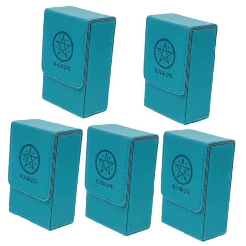 TOYANDONA 5-teiliges Aufbewahrungsetui Für Tarotkarten Stabile Box Mit Schnalle Leicht Zu Reinigender Mehrzweckhalter Für Karten Und Gegenstände TOYANDONA 5-teiliges Aufbewahrungsetui Für Tarotkarten Stabile Box Mit Schnalle Leicht Zu Reinigender Mehrzweckhalter Für Karten Und Gegenstände von TOYANDONA