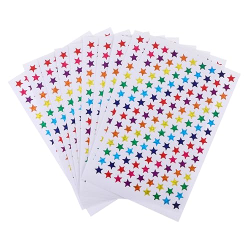 TOYANDONA 50 Blatt Belohnungsaufkleber Kinderaufkleber Belohnungsaufkleber Für Aufkleber Zum Belohnen Belohnungsaufkleber Klebende Belohnungsetiketten Fünfzackiger Sternaufkleber von TOYANDONA