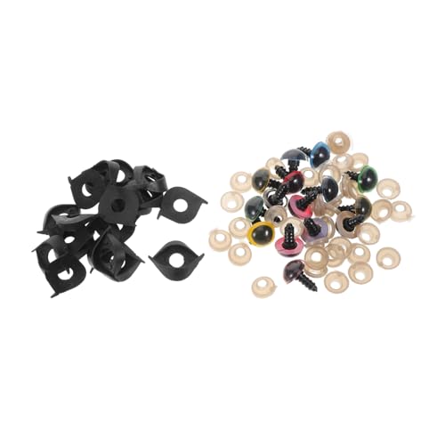 TOYANDONA 50 Sätze Sicherheitsaugen für Häkeltiere Kunstoffaugen für DIY Plüschtiere Unterlegscheiben für Kreative Bastelprojekte und Puppenherstellung TOYANDONA 50 Sätze Sicherheitsaugen für Häkeltiere Kunstoffaugen für DIY Plüschtiere Unterlegscheiben für Kreative Bastelprojekte und Puppenherstellung von TOYANDONA
