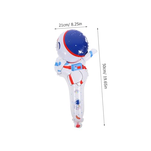 TOYANDONA 50 Stück Astronaut Folienballons Handliche Weltraum Party Deko Klare Muster Leichte Aufhängung an Wand und Decke Bunte Luftballons für Kindergeburtstag und Festliche Anlässe von TOYANDONA