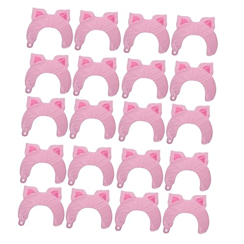 TOYANDONA 50 Stück Aufblasbare Stirnbandverzierung Tiere Dekorationen Cartoon-tierballons Lustige Party-haaraccessoires Karikatur Tierstirnband Ballon Ballon-haarreifen Aluminiumfolie Rosa von TOYANDONA