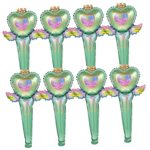 TOYANDONA 50 Stück Aufblasbarer Feenstab Brautballons Ballonstrauß Blase partyknaller aufblasbare deko Party-Layout-Folienballons Brautduschenballons Aluminiumfolie Green TOYANDONA 50 Stück Aufblasbarer Feenstab Brautballons Ballonstrauß Blase partyknaller aufblasbare deko Party-Layout-Folienballons Brautduschenballons Aluminiumfolie Green von TOYANDONA