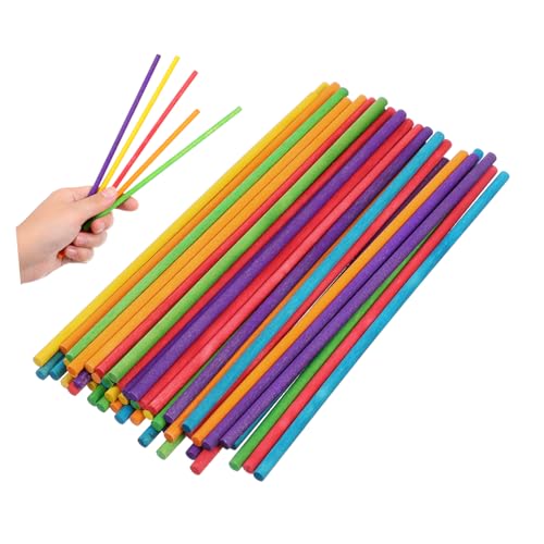 TOYANDONA Sicheres Lernen Von Musikinstrumenten – 50 Stück Rhythmusstäbe Aus Holz Hickory-Kids Für Die Musikalische Entwicklung von TOYANDONA