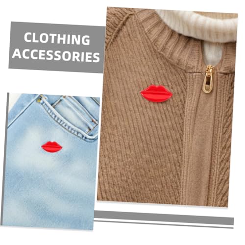 TOYANDONA 50 Stück DIY Kleidung Knöpfe für Puppenherstellung Bunte Lippen Dekoration Große Mund Knöpfe für Bekleidung Mantelknöpfe Kreative Bastelknöpfe Zubehör von TOYANDONA