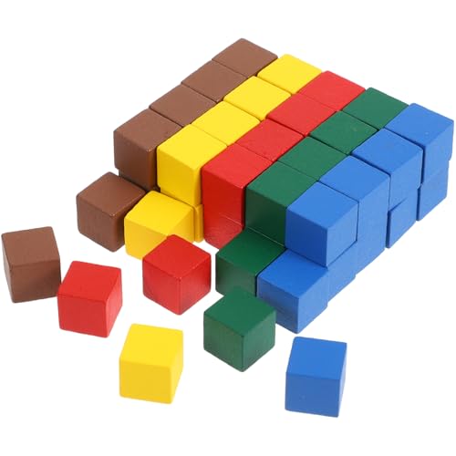 TOYANDONA 50-teiliges Holzstück-Set Aus Kiefernholz Für Jungen Und Mädchen Tragbare Spielstücke Ersatz Für Brettspiele von TOYANDONA