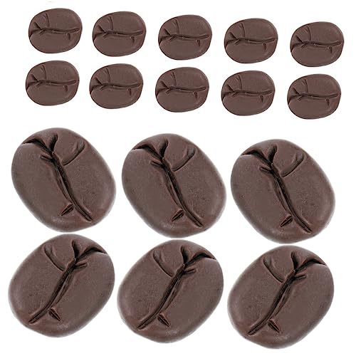TOYANDONA 50 Stück Kaffeebohnenspielzeug gefälscht realistisch Fälschung Kaffeebohnen Foto Requisiten Kaffeebohnen Zeigen Modell lebensechte Kaffeebohnen Simulation Kaffeebohne Harz von TOYANDONA