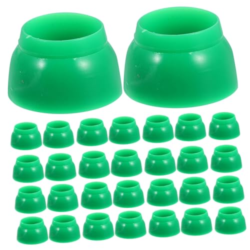 TOYANDONA 50 Stück Kinderrutschschutzabdeckung Mutter Schutz Abdeckung Plastikschraubenkappen Sicherheitsschraube deckt ab Sicherheitsschraubenkappen Mutterabdeckungen aus Kunststoff Grün von TOYANDONA
