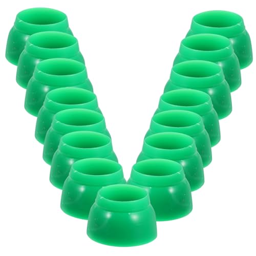 TOYANDONA 50 Stück Kinderrutschschutzabdeckung Plastikmutter Sicherheitsschraubenkappen Schraubenabdeckungen Sicherheitsschraube deckt ab Mutterkappen aus Kunststoff Nussabdeckung Grün von TOYANDONA