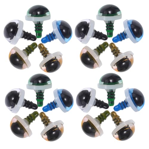 TOYANDONA 50 Stück Kunststoff Augen Realistische Augen für DIY Häkeltiere Plüschtiere und Puppen für Kreative Bastelprojekte und Spielzeugherstellung TOYANDONA 50 Stück Kunststoff Augen Realistische Augen für DIY Häkeltiere Plüschtiere und Puppen für Kreative Bastelprojekte und Spielzeugherstellung von TOYANDONA