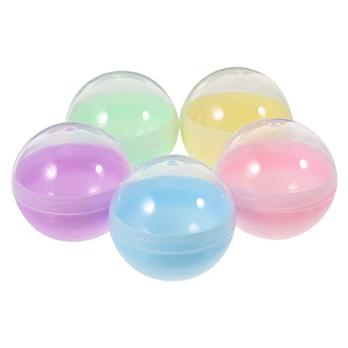 TOYANDONA 50 Stück Runde Leere Plastikbälle Befüllbare Kaugummiautomatenkapseln Mehrzweckspielzeug Für Jungen Und Mädchen - Und Weihnachtsfeiern von TOYANDONA