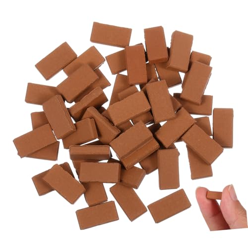 TOYANDONA 50 Stück Maßstab Realistische Rote Modellziegel für DIY Sandtisch Mikrolandschaft Mini Haus Dekoration Langlebig und Vielseitig für Architektur und Bastelprojekte TOYANDONA 50 Stück Maßstab Realistische Rote Modellziegel für DIY Sandtisch Mikrolandschaft Mini Haus Dekoration Langlebig und Vielseitig für Architektur und Bastelprojekte von TOYANDONA