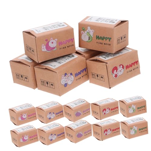 TOYANDONA 50 Stück Maßstab mit Cartoon Motiven Realistische Kleine Versandboxen für Puppenhaus Kreative Geschenkverpackung für Miniaturzubehör und Kleinunternehmen TOYANDONA 50 Stück Maßstab mit Cartoon Motiven Realistische Kleine Versandboxen für Puppenhaus Kreative Geschenkverpackung für Miniaturzubehör und Kleinunternehmen von TOYANDONA