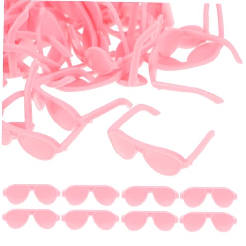 TOYANDONA 50 Stück Mini Puppen Sonnenbrillen aus Leichtem Strapazierfähigem Kunststoff DIY Puppenhaus Accessoires für Kreative Bastelprojekte und Geschenkideen von TOYANDONA