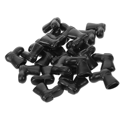 TOYANDONA 50 Stück Mini-weihnachtsstiefel Tischdekoration Mit Weihnachtsmannstiefeln Mini-Regenschuhe Mini-wichtel-Schuhe Mini-weihnachtsmann-Stiefel Weihnachtsmann-Stiefel-Requisite Plastik von TOYANDONA
