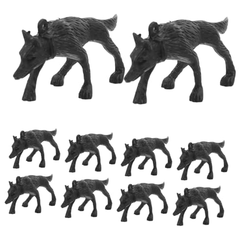 TOYANDONA 50 Stück Miniaturisierte Polizeihund Figuren Realistische Hundemodelle für Fördern Kreative Rollenspiele und Verbessern die Hand Augen Koordination für Sandkasten und Drinnen von TOYANDONA