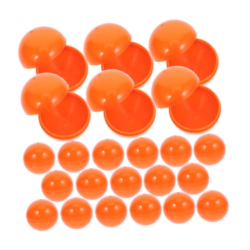 TOYANDONA 50 Stück Offene Kunststoff Bingo und Loskugeln für Partyspiele Leichte Hohle Ziehkugeln mit Ergonomischem Design für Teambuilding und Unterhaltung von TOYANDONA