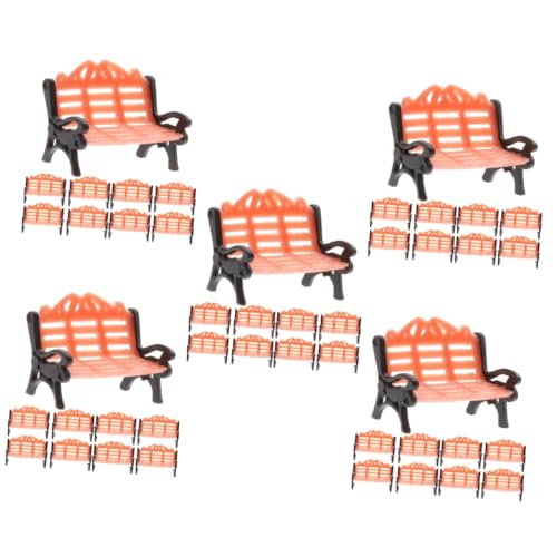 TOYANDONA 50 Stück Parkstuhl Modell spaß Geschenke witzige Geschenke Mini-Hauszubehör Miniatur-Szenenmodell Spielzeuge Möbel Miniatur-Couch Mini-Gartenbank Werkbank Sofa von TOYANDONA