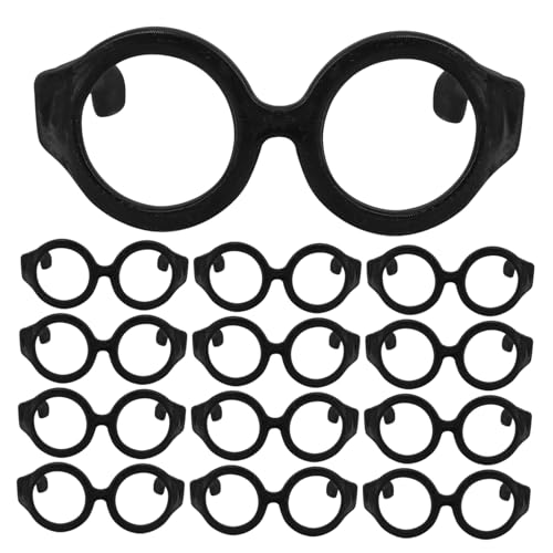 TOYANDONA Plüschpuppenbrille 3 9 cm Mini-Brille Dekorative Brille Ornamente für Spielzeug TOYANDONA Plüschpuppenbrille 3 9 cm Mini-Brille Dekorative Brille Ornamente für Spielzeug von TOYANDONA