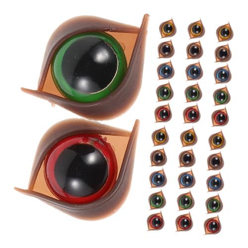 TOYANDONA 50 Stück Realistische Kunststoffaugen mit Unterlegscheiben für Häkelspielzeuge DIY Puppen und Kreative Bastelprojekte von TOYANDONA
