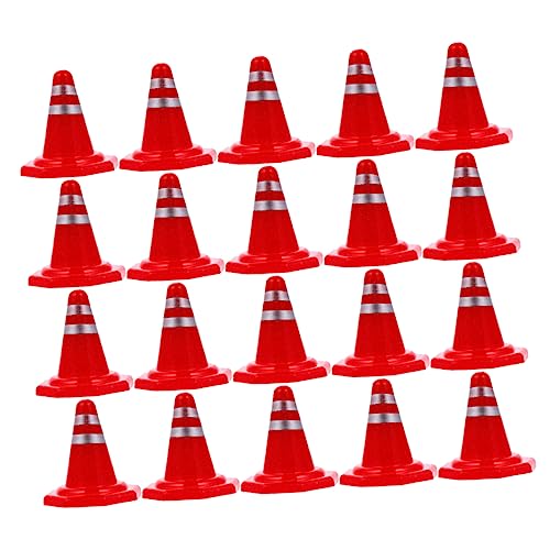 TOYANDONA 50 Stück Sandkastenbarrikaden Mini -bauspielzeug Straße Sie Sicherheitskegel Verkehr Mini-orangenkegel Minikegel Sport Szene Zeichen Raupe Leitkegel-Modell Auto Plastik Rot TOYANDONA 50 Stück Sandkastenbarrikaden Mini -bauspielzeug Straße Sie Sicherheitskegel Verkehr Mini-orangenkegel Minikegel Sport Szene Zeichen Raupe Leitkegel-Modell Auto Plastik Rot von TOYANDONA