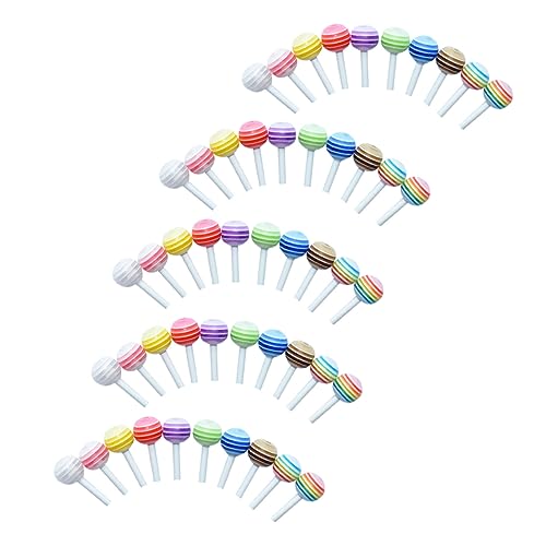 TOYANDONA Mini Lollipops Bunte Fake Lutscher Für Mini Dekorationen Und Bastelbedarf Ideal Für Kindergeburtstage Und Kreative Projekte TOYANDONA Mini Lollipops Bunte Fake Lutscher Für Mini Dekorationen Und Bastelbedarf Ideal Für Kindergeburtstage Und Kreative Projekte von TOYANDONA