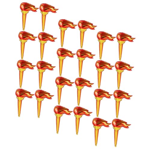 TOYANDONA 50 Stück Teiliges Aufblasbares Fackel Realistische Cosplay Requisite Leichtes Stabiles Kunststoffmaterial für Sportwettkämpfe Party und Bühnenauftritte Wiederverwendbar von TOYANDONA
