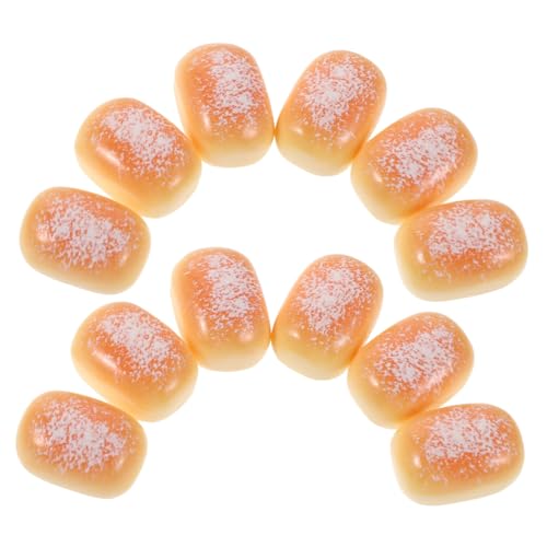 TOYANDONA 50 Stück Teiliges Künstliche Mini Brote aus Resin Realistische Miniatur Desserts für DIY Bastelprojekte als Mini Küchendekoration Puppenhaus Zubehör und Kreative Heimdeko von TOYANDONA