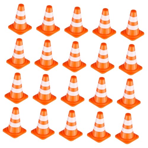 TOYANDONA 50 Stück Teiliges Mini Verkehrszeichen Bunte Straßensperren und Pylonen Pädagogisches Verkehrsbarrieren Modell für Fördert Verkehrssicherheit und Kognitives Lernen im von TOYANDONA