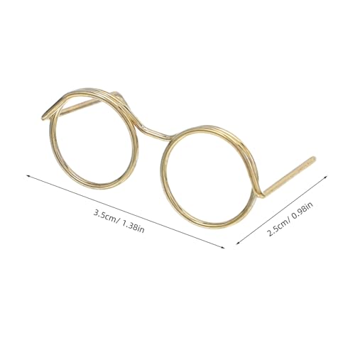 TOYANDONA 50 Stück Teiliges Miniatur Puppenbrillen aus Metall Drahtfassung Realistische Mini Dollhouse Eyewear für DIY Bastelprojekte Kreative Puppenzubehör für Detailreiche TOYANDONA 50 Stück Teiliges Miniatur Puppenbrillen aus Metall Drahtfassung Realistische Mini Dollhouse Eyewear für DIY Bastelprojekte Kreative Puppenzubehör für Detailreiche von TOYANDONA