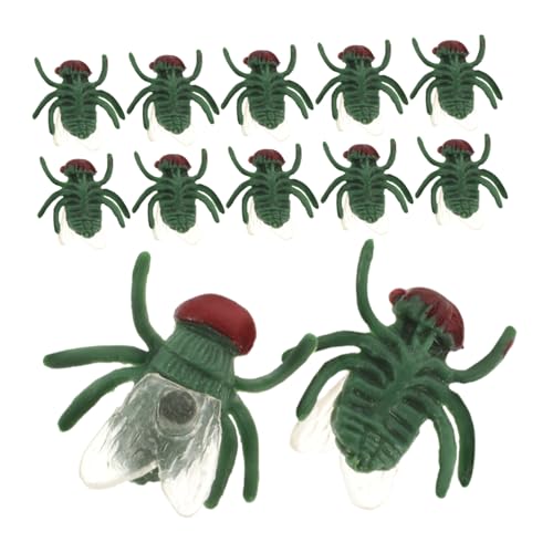 TOYANDONA 50 Stück Teiliges Realistische Grüne Fliegenmodelle aus Kognitive Fake Insekten für Party Streiche Dekorative Miniaturfliegen für Scherze und Spaß TOYANDONA 50 Stück Teiliges Realistische Grüne Fliegenmodelle aus Kognitive Fake Insekten für Party Streiche Dekorative Miniaturfliegen für Scherze und Spaß von TOYANDONA