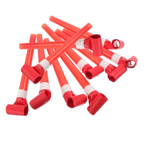 TOYANDONA 50 Stück Teiliges Rote Trillerpfeifen Kreative Party Blowouts für Geburtstagsfeiern Lärmintensive Spielzeugpfeifen und Klangfähigkeiten bei Kindern von TOYANDONA