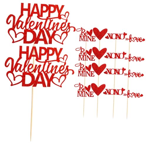TOYANDONA Kuchenspieße Zum Valentinstag 50 Stück Festliche Cupcake-topper in Herzform Schicke Dekorative Picks für Hochzeitsfeiern Romantische Kuchendekorationen TOYANDONA Kuchenspieße Zum Valentinstag 50 Stück Festliche Cupcake-topper in Herzform Schicke Dekorative Picks für Hochzeitsfeiern Romantische Kuchendekorationen von TOYANDONA