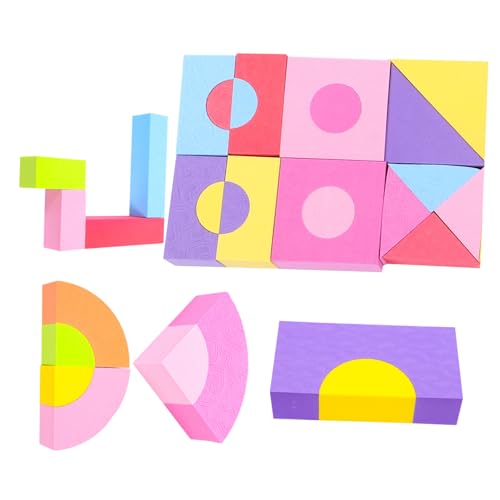 TOYANDONA 50 Stück Weicher Block kinderzimmer deko spielsachen für gieskanne kinderspielzeug Lernblockspielzeug Bausteine ​​zusammendrücken Eva Colorful von TOYANDONA