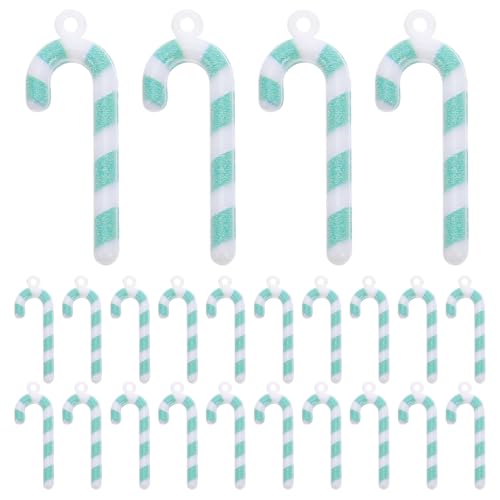 TOYANDONA 50 Stück kleine Zuckerstangen-Anhänger 2,8 cm mit Öse – Bastelzubehör für Weihnachtsdeko und DIY-Projekte TOYANDONA 50 Stück kleine Zuckerstangen-Anhänger 2,8 cm mit Öse – Bastelzubehör für Weihnachtsdeko und DIY-Projekte von TOYANDONA
