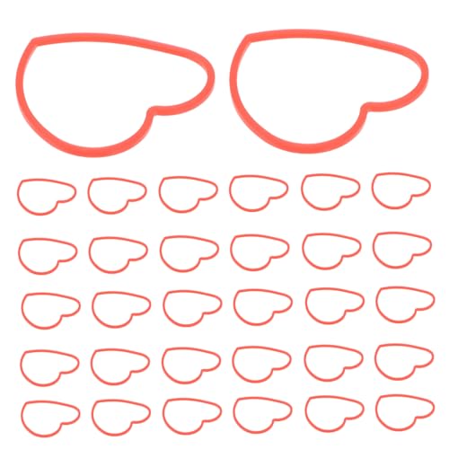 TOYANDONA 50 Stück magisches Gummiband Beschwören von Performance-Requisiten Requisiten beschwören Gummiband-Trick Magische Gummiband Gimmick-Requisite Trick-Requisiten Plastik rot von TOYANDONA