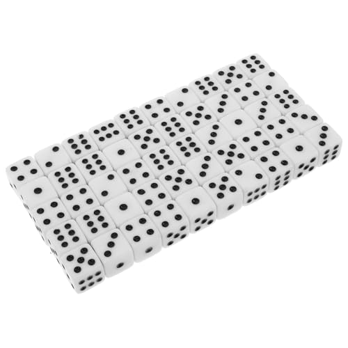 TOYANDONA Abgerundetes 16-mm-würfelspielset Standard-spielwürfel Weißes Würfelset Würfel Für Bars Ktv Und Unterhaltung von TOYANDONA