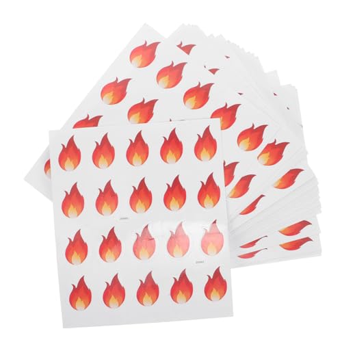 TOYANDONA Realistische Flammen-/feueraufkleber 500 Stück Flammen-klebeaufkleber Wasser- Und Ölbeständig Mehrzweck-dekorative Etiketten Für Die Küche TOYANDONA Realistische Flammen-/feueraufkleber 500 Stück Flammen-klebeaufkleber Wasser- Und Ölbeständig Mehrzweck-dekorative Etiketten Für Die Küche von TOYANDONA