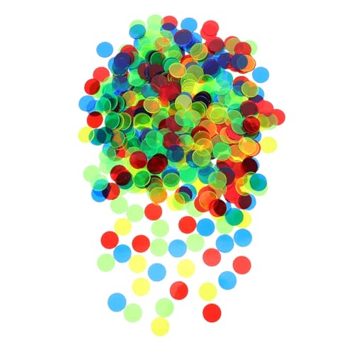 TOYANDONA 500 Stück Bunte Plastik-Bingo-Chips Zählmarkierer für Lernspiele und Party Transparente Kunststoff-scheiben Bingo Mathe und Gruppierung TOYANDONA 500 Stück Bunte Plastik-Bingo-Chips Zählmarkierer für Lernspiele und Party Transparente Kunststoff-scheiben Bingo Mathe und Gruppierung von TOYANDONA