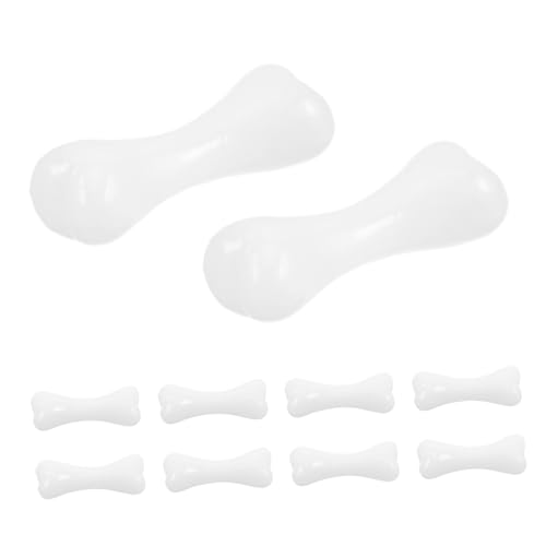 TOYANDONA 500 Stück Mini Skelett Deko Weiße Plastik Knochen Realistische Halloween Bastelmaterialien Party Cosplay Requisite für Kreative Rollenspiele und Gruselige Dekoration von TOYANDONA