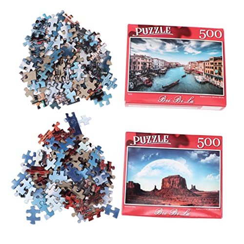 TOYANDONA 500Stücke Teile Erwachsenen Puzzle Herausforderndes mit Monument und Kreatives Puzzle für Geduld und Konzentration für Familien und Jugendliche von TOYANDONA