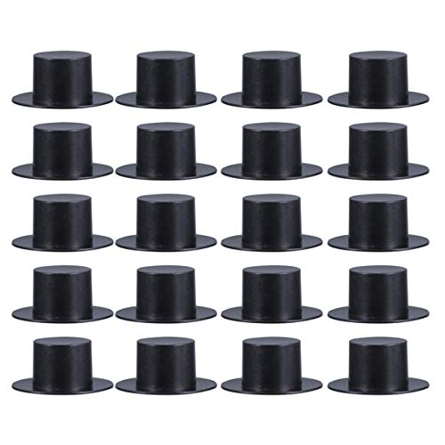 TOYANDONA 50Pcs Mini Schwarze Zylinder Hüte Kunststoff Zylinder Miniatur Zylinder für Kunsthandwerk Weihnachten Widmung DIY Lieferungen 41 * 19Mm TOYANDONA 50Pcs Mini Schwarze Zylinder Hüte Kunststoff Zylinder Miniatur Zylinder für Kunsthandwerk Weihnachten Widmung DIY Lieferungen 41 * 19Mm von TOYANDONA