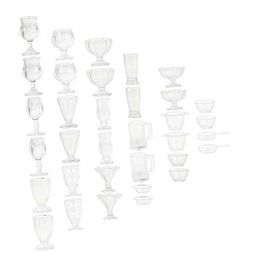 TOYANDONA 51st Bonbon-Modell Mini-Kunststoff-bastelverzierung Mini-Tasse Mini-hausversorgung Mini-haushaltsbehälter Kleine Hausbecher Miniatur-Becher Mini-weinbecher Plastik von TOYANDONA
