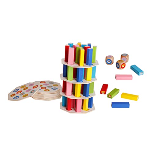 TOYANDONA 54 Teiliges Stapelspielzeug Aus Für Farbenfrohes Lernspielzeug Zur Der Frühen Entwicklung Und Kreativität Pädagogisches Stapelspielzeug Für Jungen Und ädchen von TOYANDONA