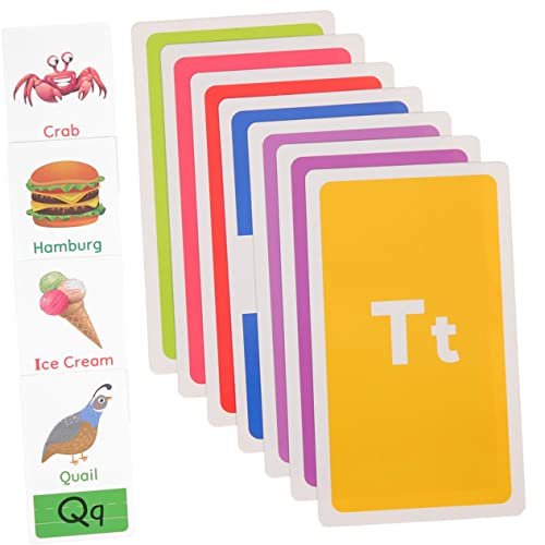 TOYANDONA 58 Blatt Lernkarten Für Die Frühkindliche Bildung Kognitives Kinderspielzeug Interessantes Kinderspielzeug Sensorische Lernkarten Kindergarten Doppelseitige Laminierung von TOYANDONA