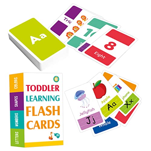 TOYANDONA 58 Blatt Lernkarten Für Die Frühkindliche Bildung Tragbares Kinderspielzeug Tragbare Sensorische Karten Sensorisches Spiel Interessantes Kinderspielzeug Doppelseitige Laminierung von TOYANDONA