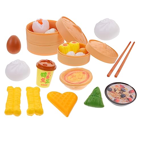 TOYANDONA 58St Küchenspielzeug küche puppenspielzeug Kinderküchenset Spiele küche Spielküchenzubehör Feinschmecker Interaktives Spielspielzeug vorgeben Plastik Colorful von TOYANDONA