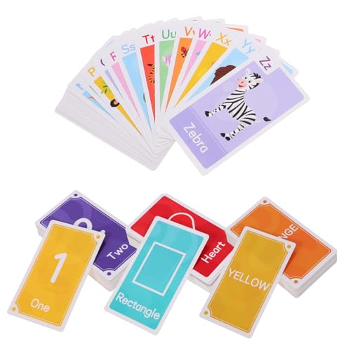 TOYANDONA 58st Karteikarten Zur Früherziehung Lernkarten Englisch Bildung Kinderspielzeug Alphabet-Karte Englische Lernkarten Lernspiele Für Den Kindergarten Kinderzubehör Spielkarten Papier TOYANDONA 58st Karteikarten Zur Früherziehung Lernkarten Englisch Bildung Kinderspielzeug Alphabet-Karte Englische Lernkarten Lernspiele Für Den Kindergarten Kinderzubehör Spielkarten Papier von TOYANDONA